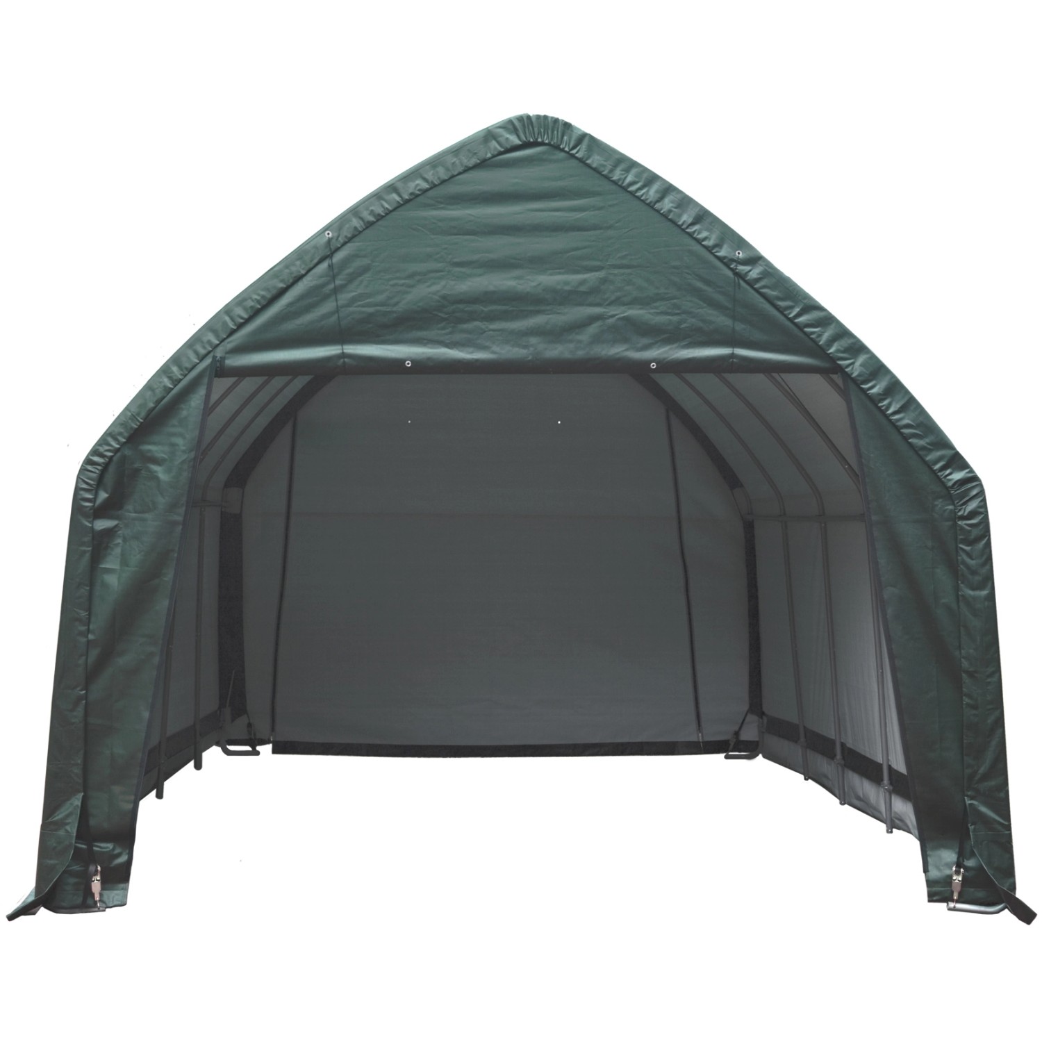 ShelterLogic Garage 23,8m² Grün 390 cm x 610 cm günstig online kaufen