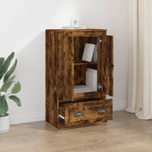 vidaXL Highboard Räuchereiche 60x35,5x103,5 cm Holzwerkstoff 816301