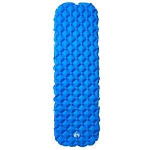 Blaue, aufblasbare Isomatte (190x58x6 cm) von vidaXL für Camping & Outdoor.