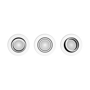 Philips Hue Milliskin Einbauspots, 3er-Pack, Weiß. Smarte LED-Leuchten für individuelles Licht.