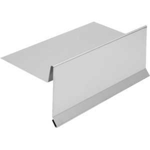 Alu Ortblech ohne Wasserfalz, 250x1000mm, für Dachabschlüsse und kontrollierte Wasserableitung.