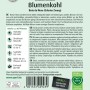 Sperli Blumenkohl Bola de Neve Samenpackung. Weiße Blumenkohlköpfe der Sorte Erfurter Zwerg.
