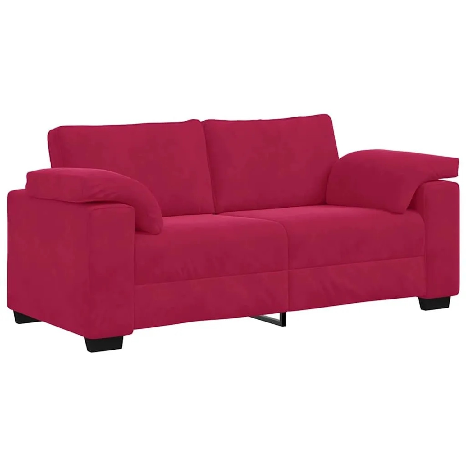 vidaXL Zweisitzer-Sofa Weinrot 140 cm Samt 4105271 günstig online kaufen