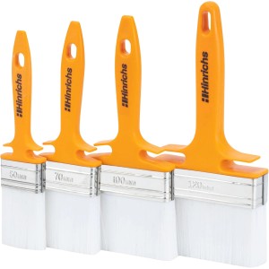 Hinrichs Lasurpinsel Set, 4 Malerpinsel in verschiedenen Breiten. Profi-Qualität für Farben & Lacke.