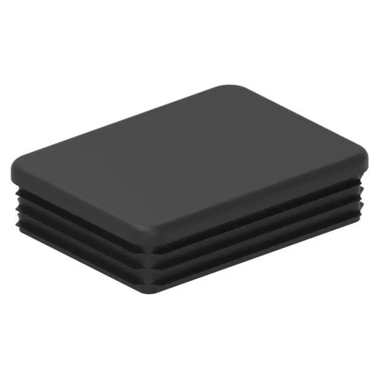 FeNau Kunststoffkappe Kunststoff Für Rechteckrohr 80 X 60 mm Schwarz Wandstärke 2,5-3,0 mm