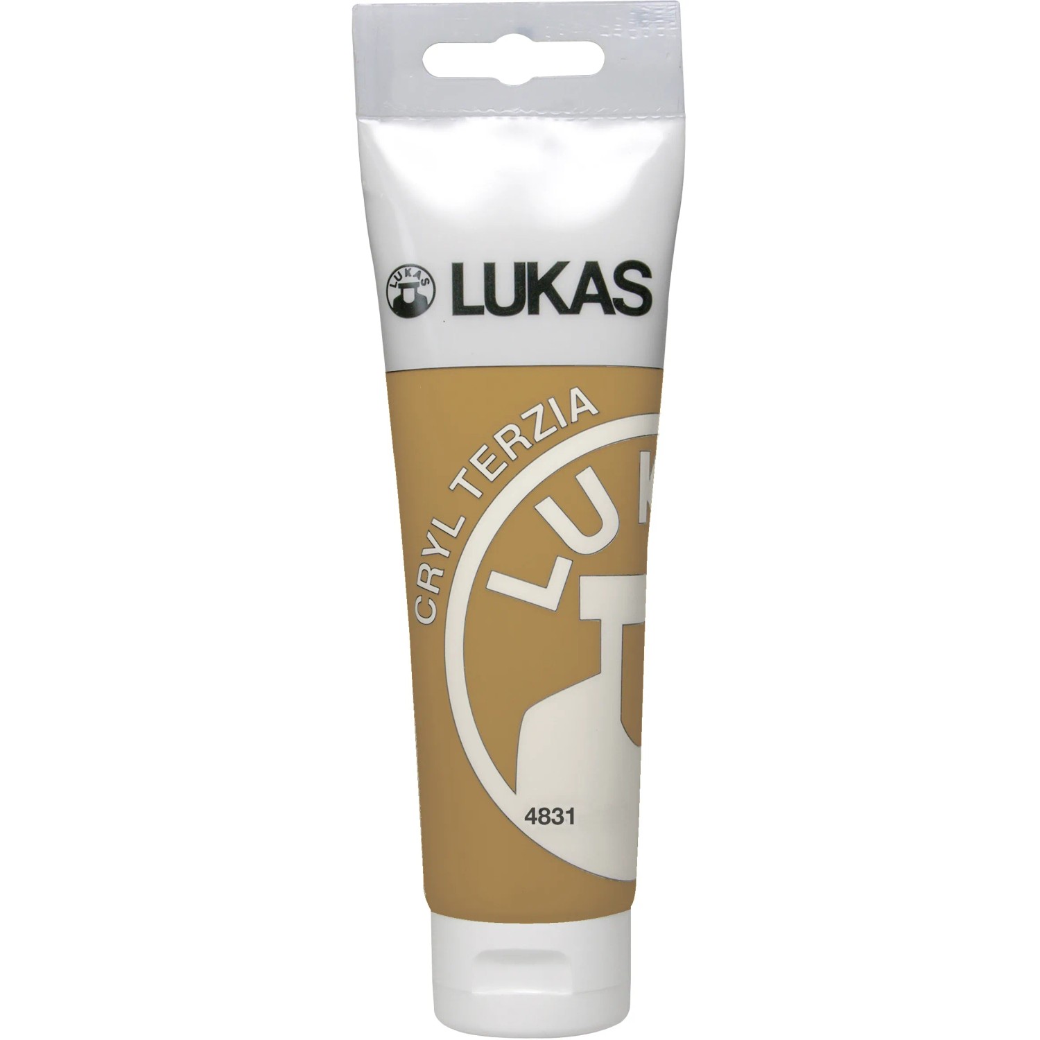 Lukas Cryl Terzia Acrylfarbe Plastiktube Lichter Ocker 125ml