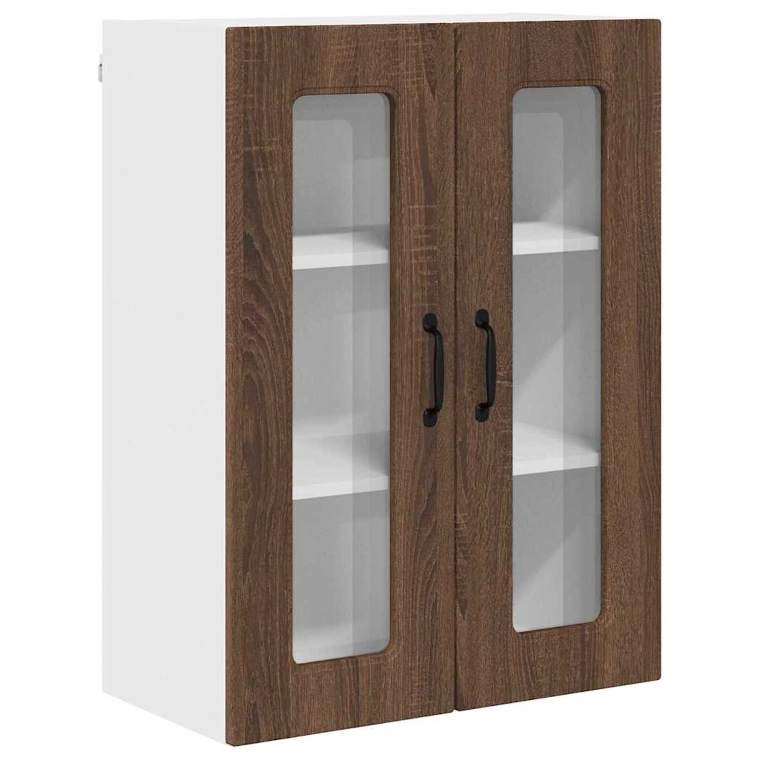 vidaXL Küchenwandschrank mit Regal Braun Eichen-Optik 60 x 31 x 80 cm 88474 günstig online kaufen