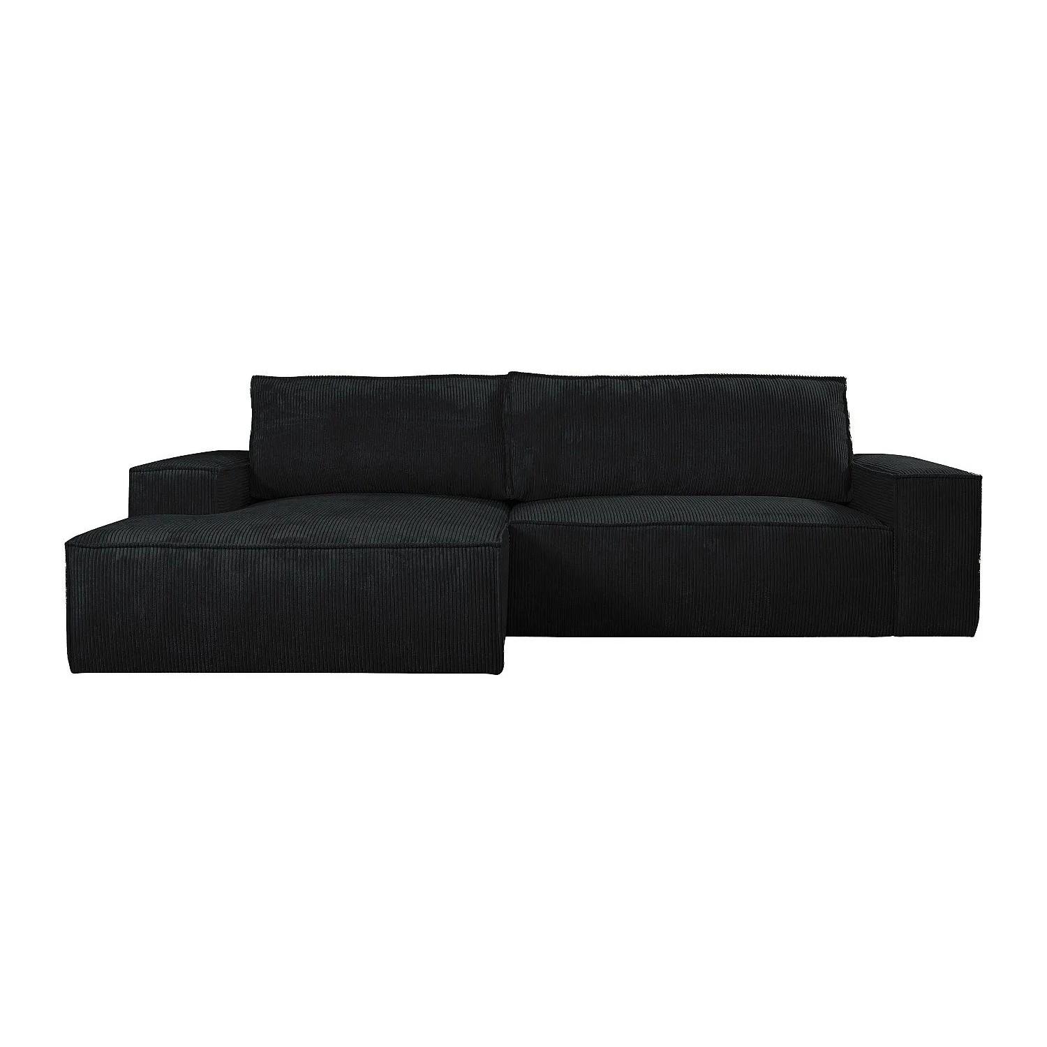 Vente-unique Schlafsofa Amelia Schwarz 267 cm