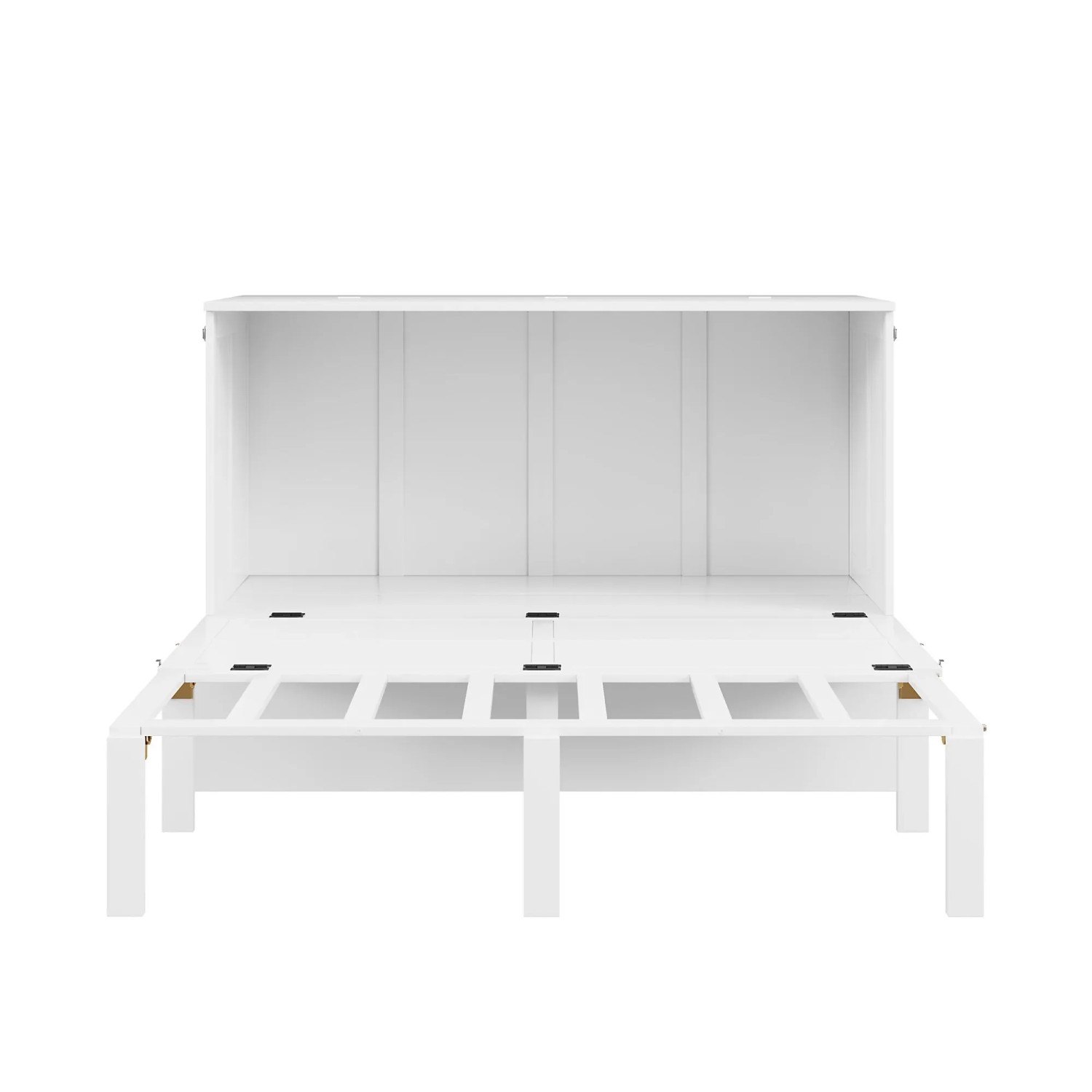 okwish Schrankbett 140x200cm mit Lattenrost Wandbett Schlafzimmer Weiß ohne Matratze_10