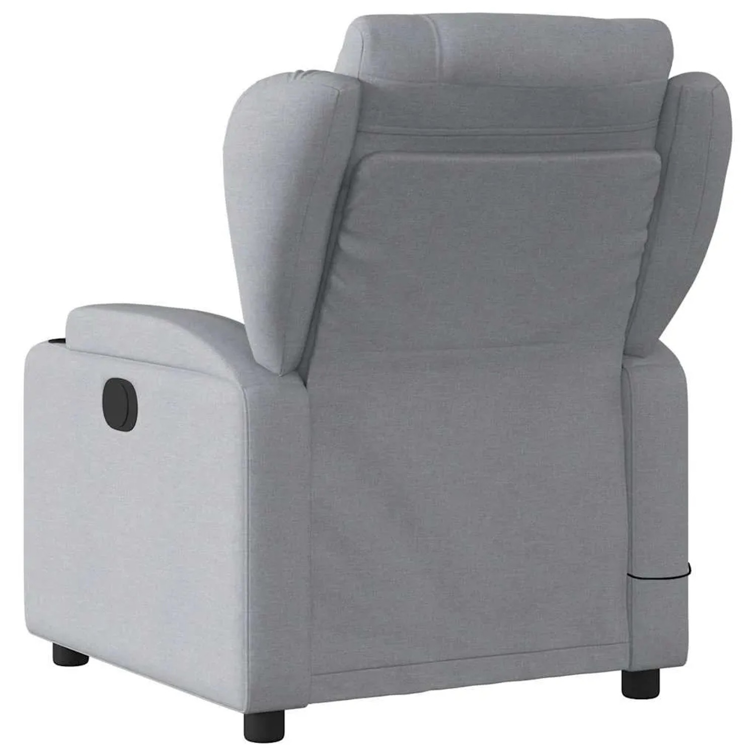 vidaXL Massage-Relaxsessel Hellgrauer Stoff 3206000_4