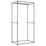vidaXL Kleiderschrank, grau, 75x50x160 cm, mit offenem Rahmen und Kleiderstange.