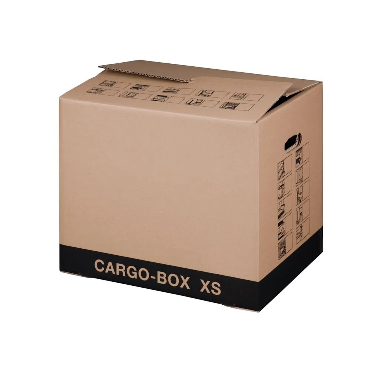 PROREGAL Mega Deal 300x Cargobox XS LxBxH 455x345x380mm mit Steckboden & Grifflöchern Braun Faltkarton Umzugskarton