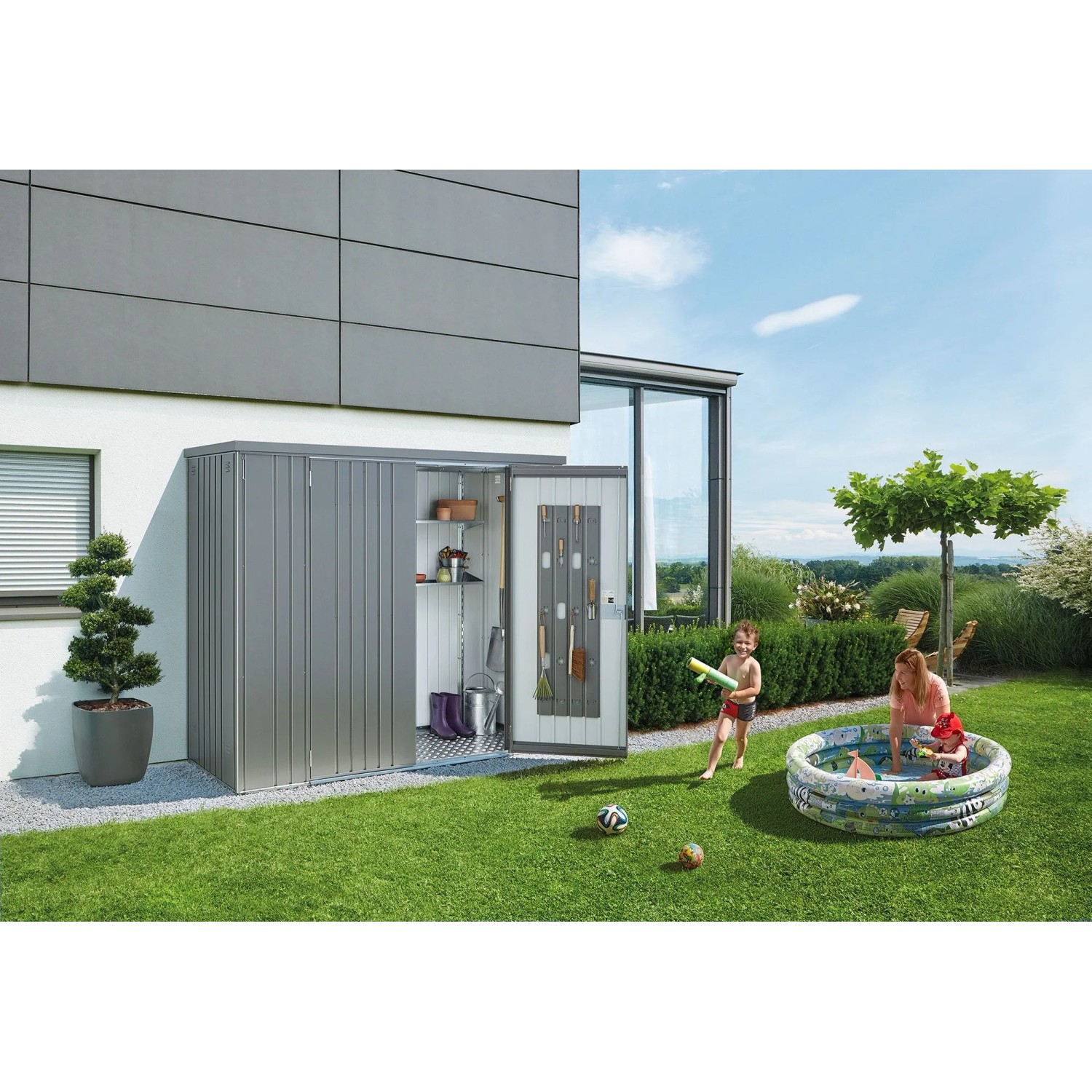 Biohort Geräteschrank Gr. 150 Quarzgrau-Metallic_2