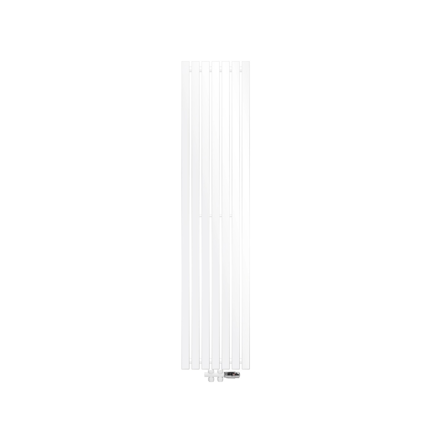 ECD Germany Paneelheizkörper Stella 370 x 1600 mm Weiß mit Thermostat Durch günstig online kaufen