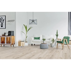 Heller Classen Designboden Neo 2.0 Bright Oak in Wohnraum-Szene.