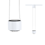 Paulmann LED-Pendelleuchte Aldan, signalweiß, für URail-Schienensystem. Modernes Design.