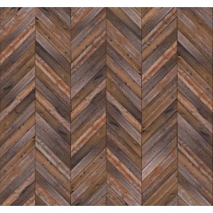 Art for the Home Fototapete Herringbone, Holzoptik, 280x300 cm. Vliestapete mit Fischgrätmuster.