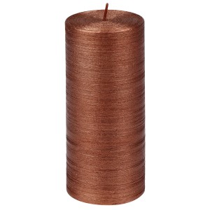 Steinhart Stumpenkerze Glory, braun, 15 cm hoch. Dekorative Kerze für stimmungsvolle Beleuchtung.