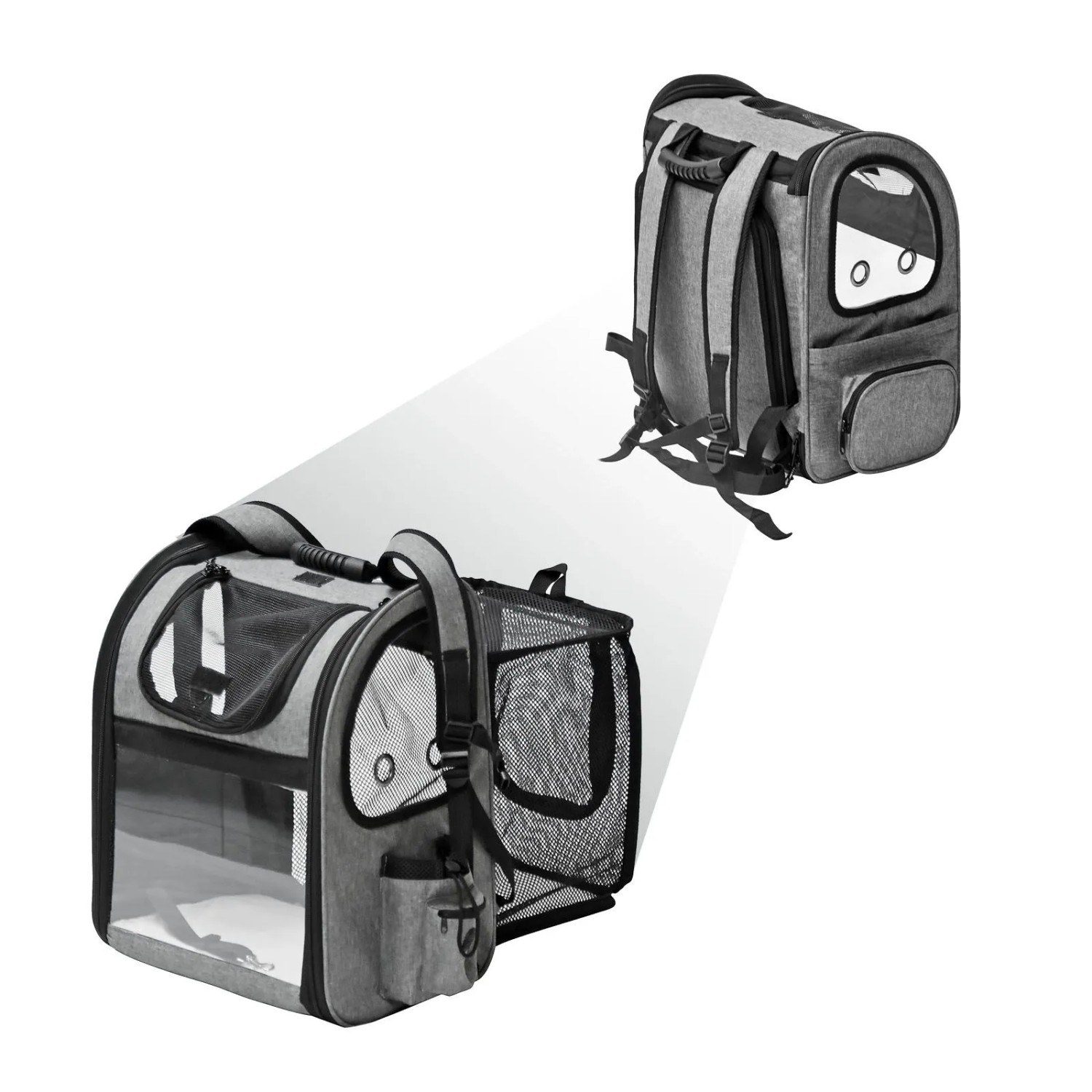 Fudajo Haustier Rucksack Ausziehbar 27X355X415Cm 6Kg Hunderucksack Katzen_2