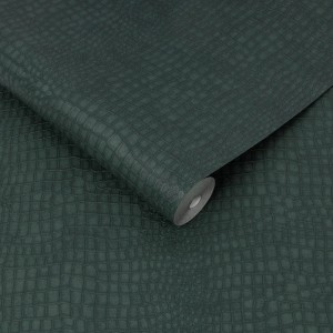 Rolle Superfresco Easy Vliestapete Crocodile Green mit Reptil-Muster.
