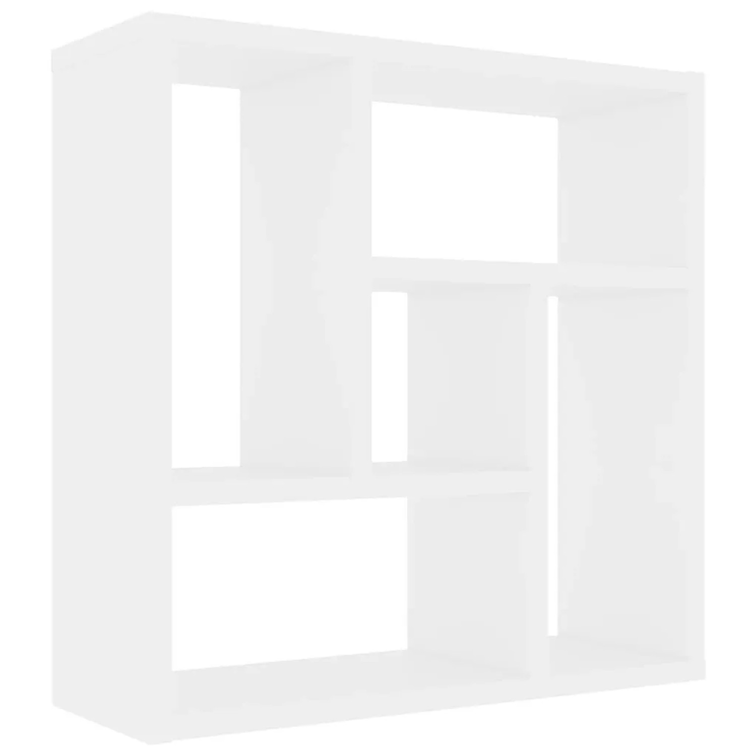 vidaXL Wandregal Weiß 45,1x16x45,1 cm Holzwerkstoff 802948