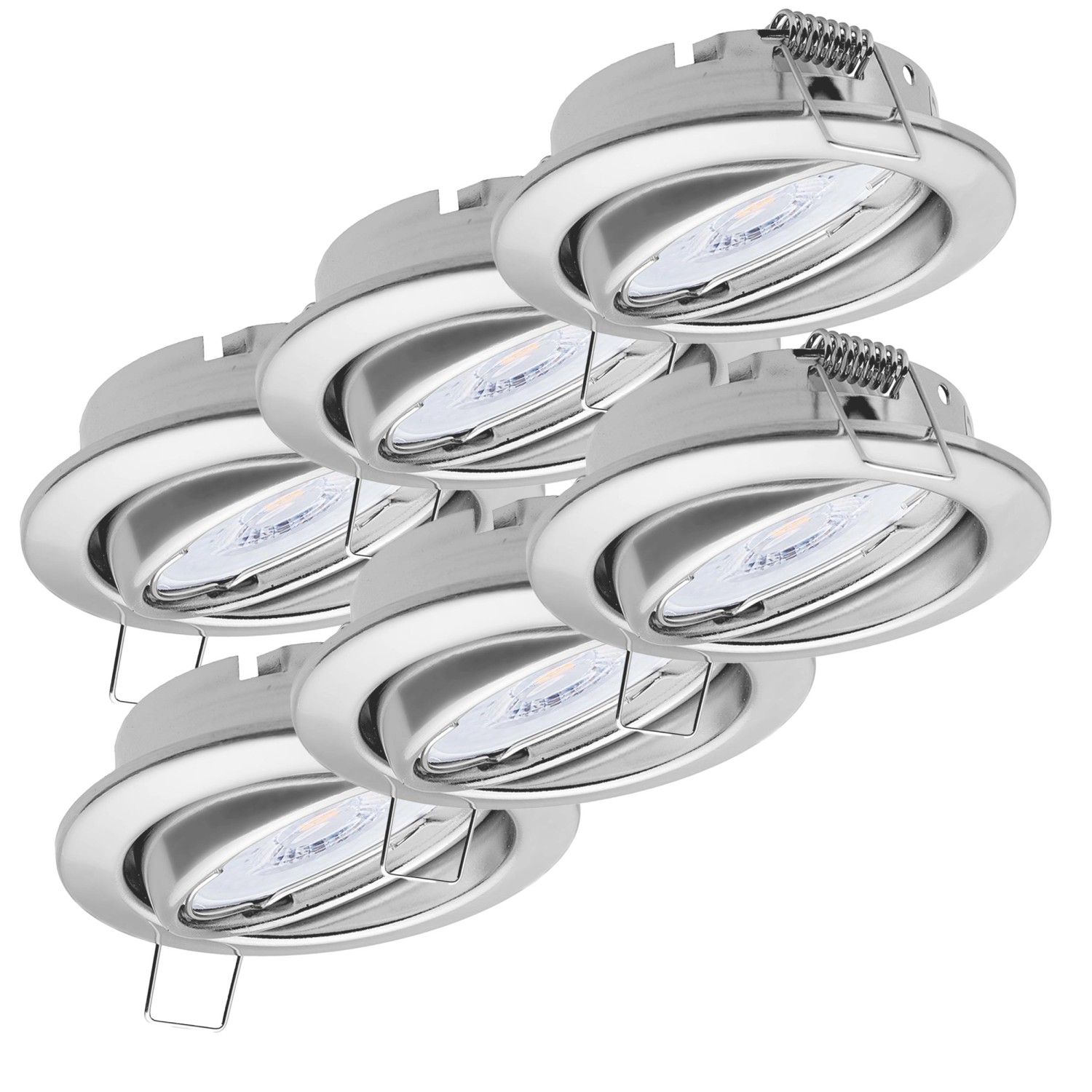 Oktaplex 6er Set Deckenspot Dijon Dimmbar inkl. LED Modul Neutralweiß 4,9W günstig online kaufen