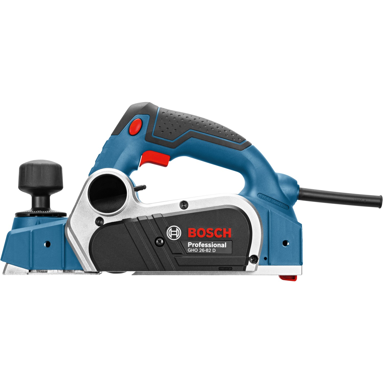 Bosch Professional Hobel GHO 26-82 D, 710 W, blau/schwarz, mit Staubsack.