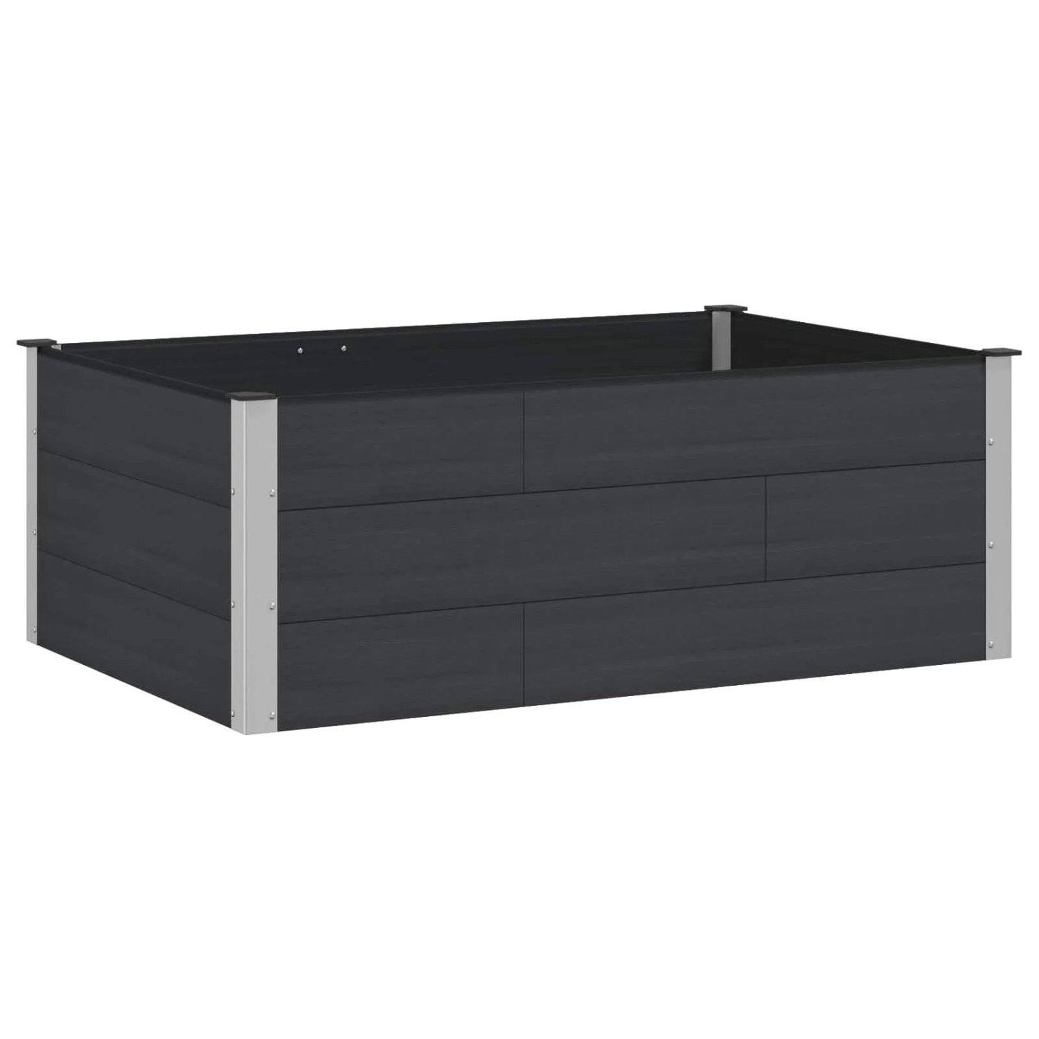 vidaXL Hochbeet Schwarz 150 x 100 x 54 cm 42038982