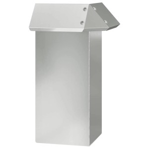 VidaXL Schneckenzaun, silberner Zaun aus verzinktem Stahl, 13,5x13,5x25 cm für den Garten.