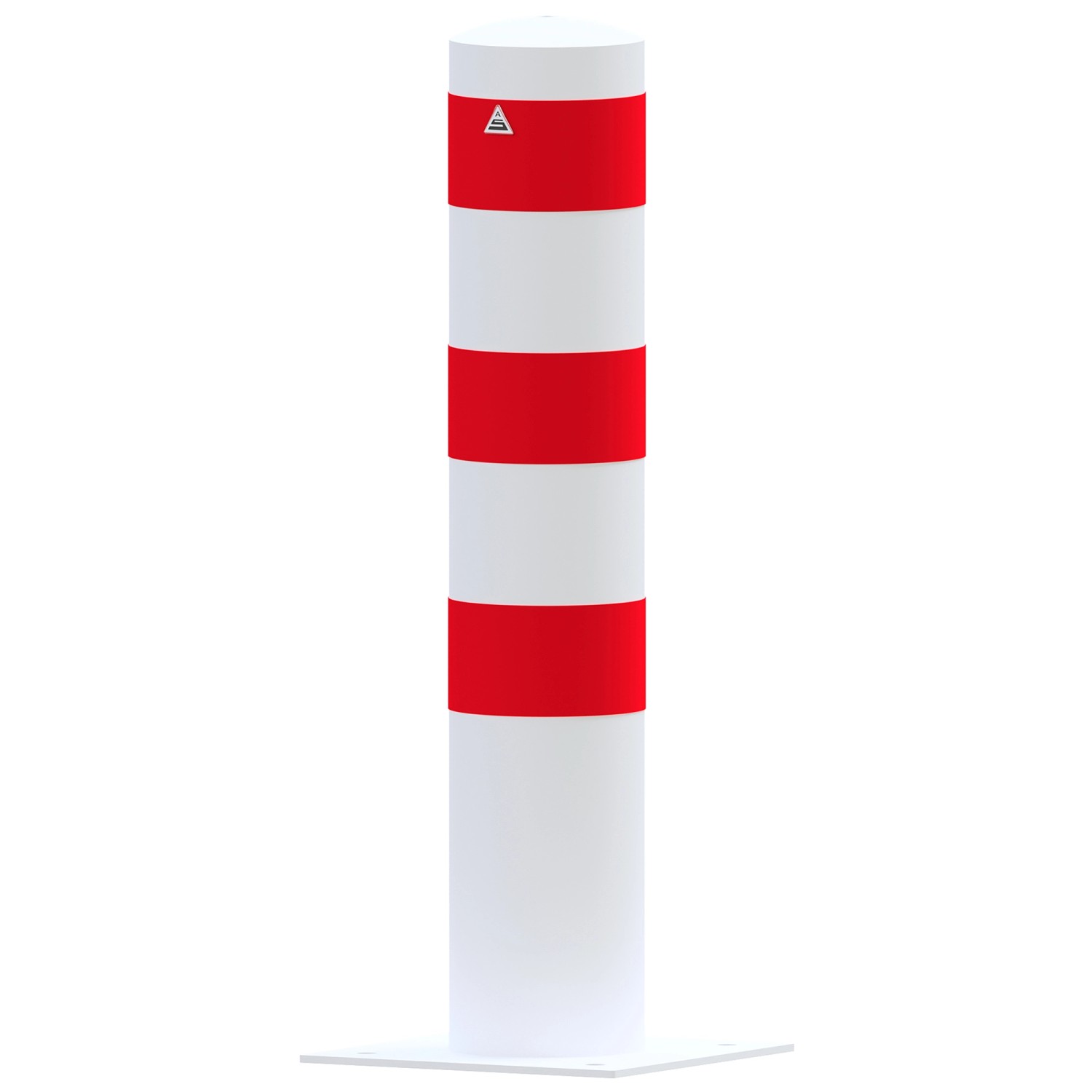Schake Absperrpoller Dübelbefestigung Länge Ø 193 mm x 1.000 mm Weiß-Rot