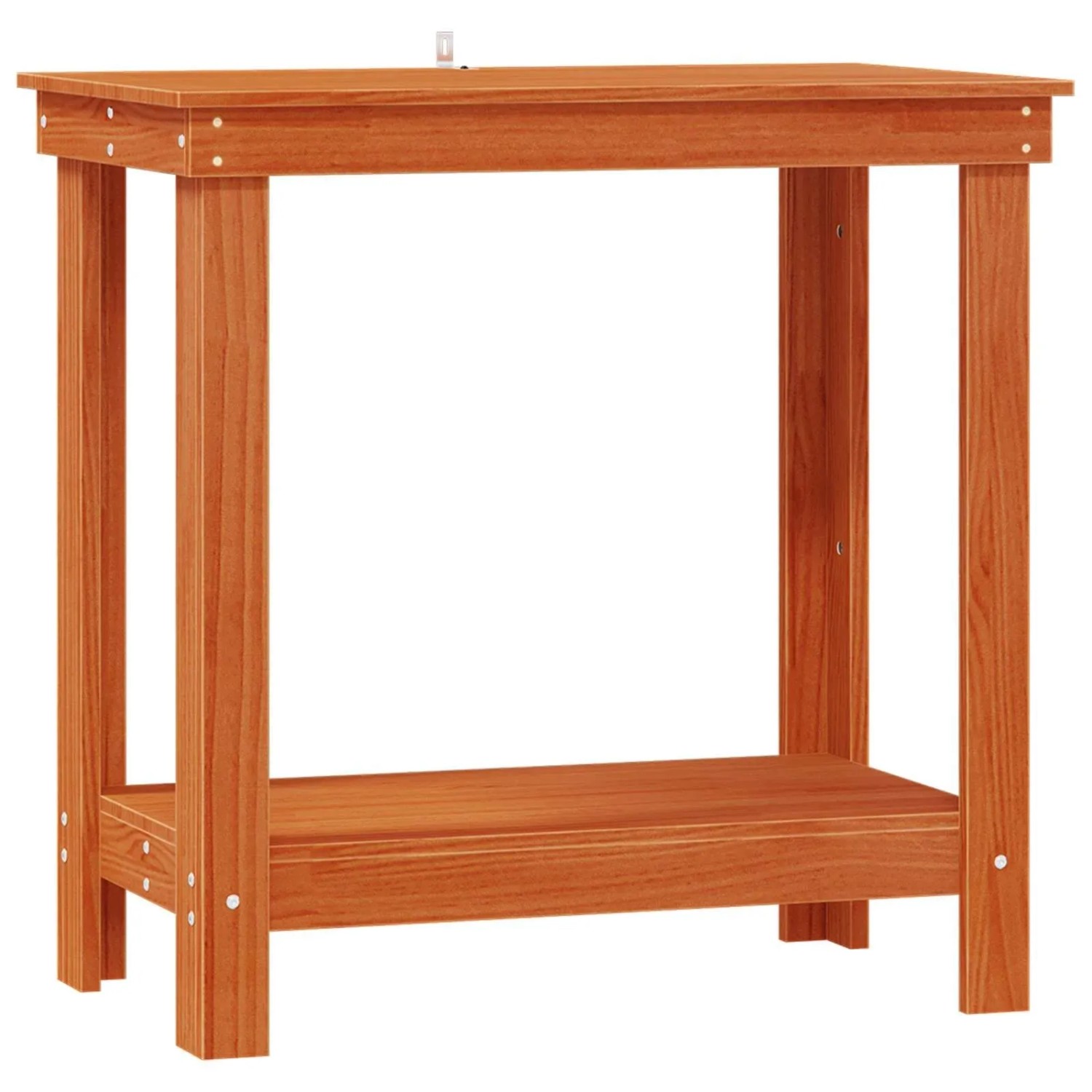 vidaXL Werkbank Wachsbraun 80 x 50 x 80 cm Massives Kiefernholz 870298