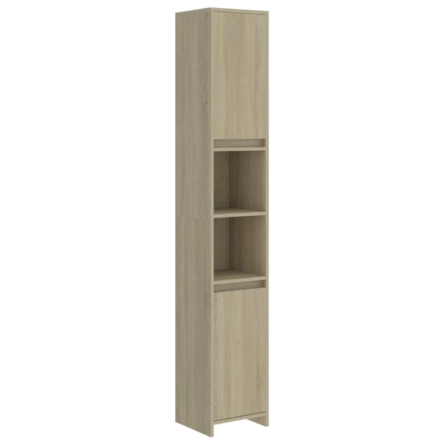 vidaXL Badezimmerschrank Sonoma-Eiche 30x30x183,5 cm Holzwerkstoff Modell 2