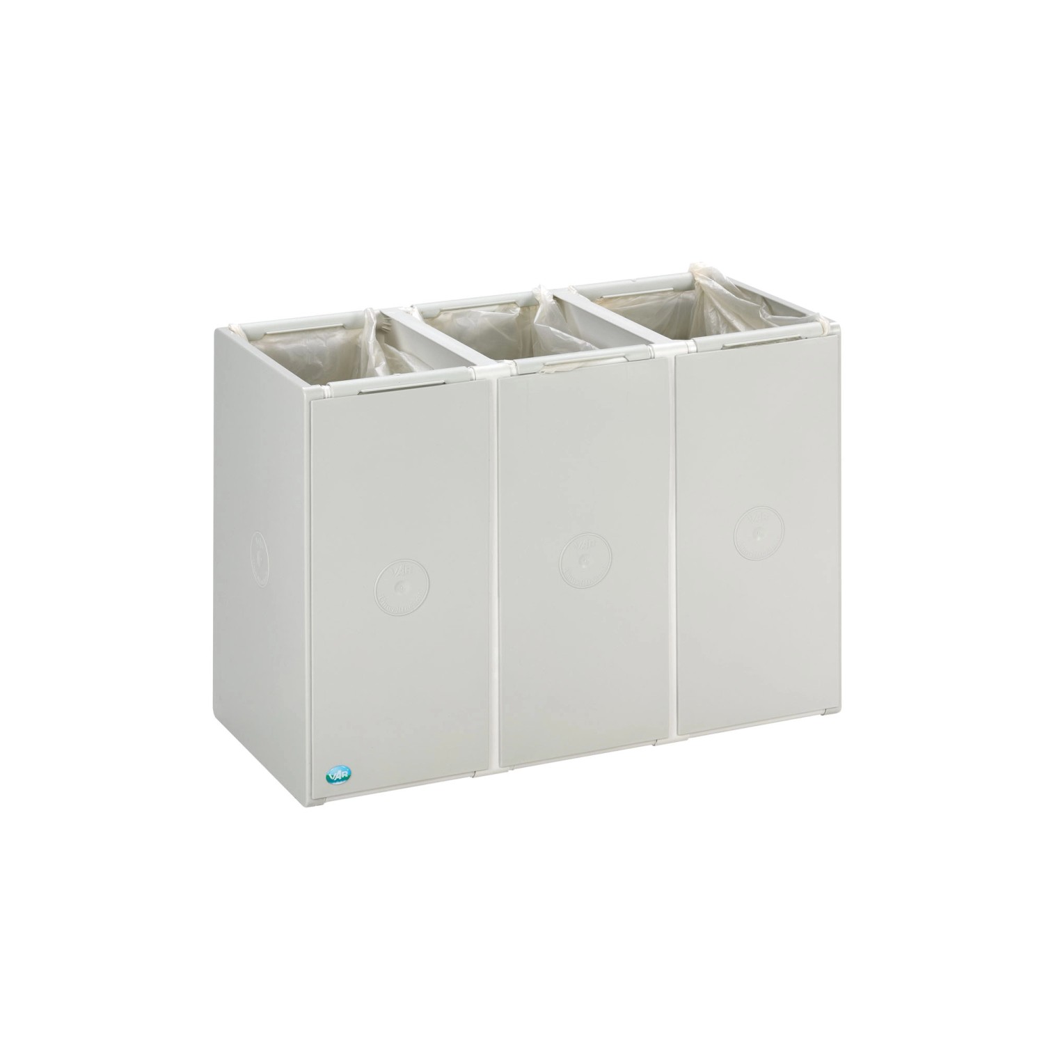 PROREGAL Robustes Abfallbehälter Und Wertstoffsammelsystem 3 Fach Ohne Deck günstig online kaufen