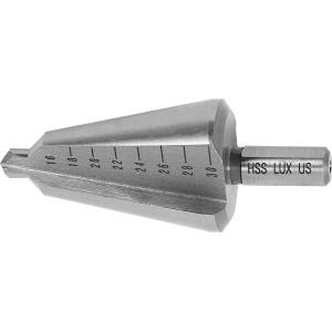 LUX Blechschälbohrer Comfort, 16-30 mm, für präzise Bohrungen in Metall und Kunststoff.
