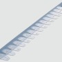 Scherf Rasenkante Kurve, Light Grau, verzinkt, 121 cm lang, zur Gartengestaltung.