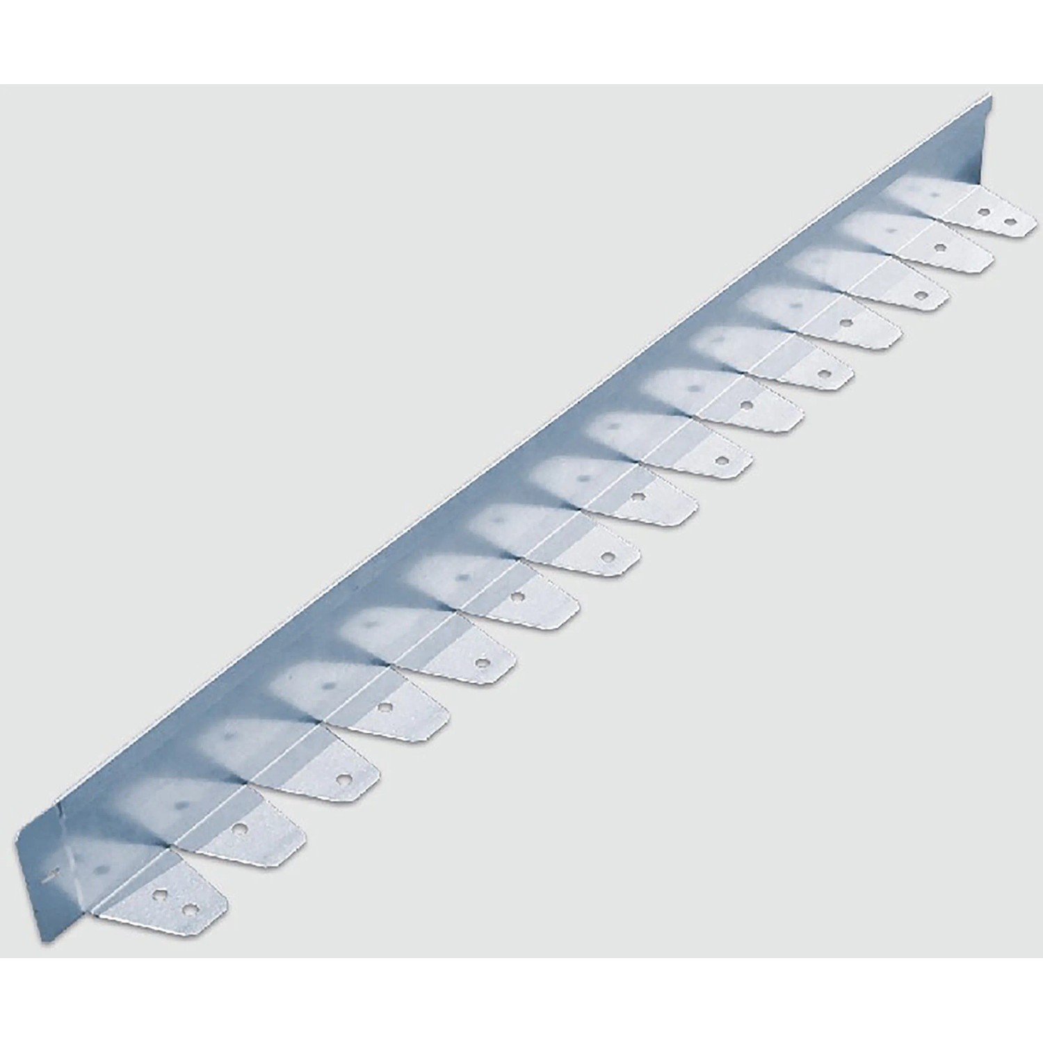 Scherf Rasenkante Kurve, Light Grau, verzinkt, 121 cm lang, zur Gartengestaltung.