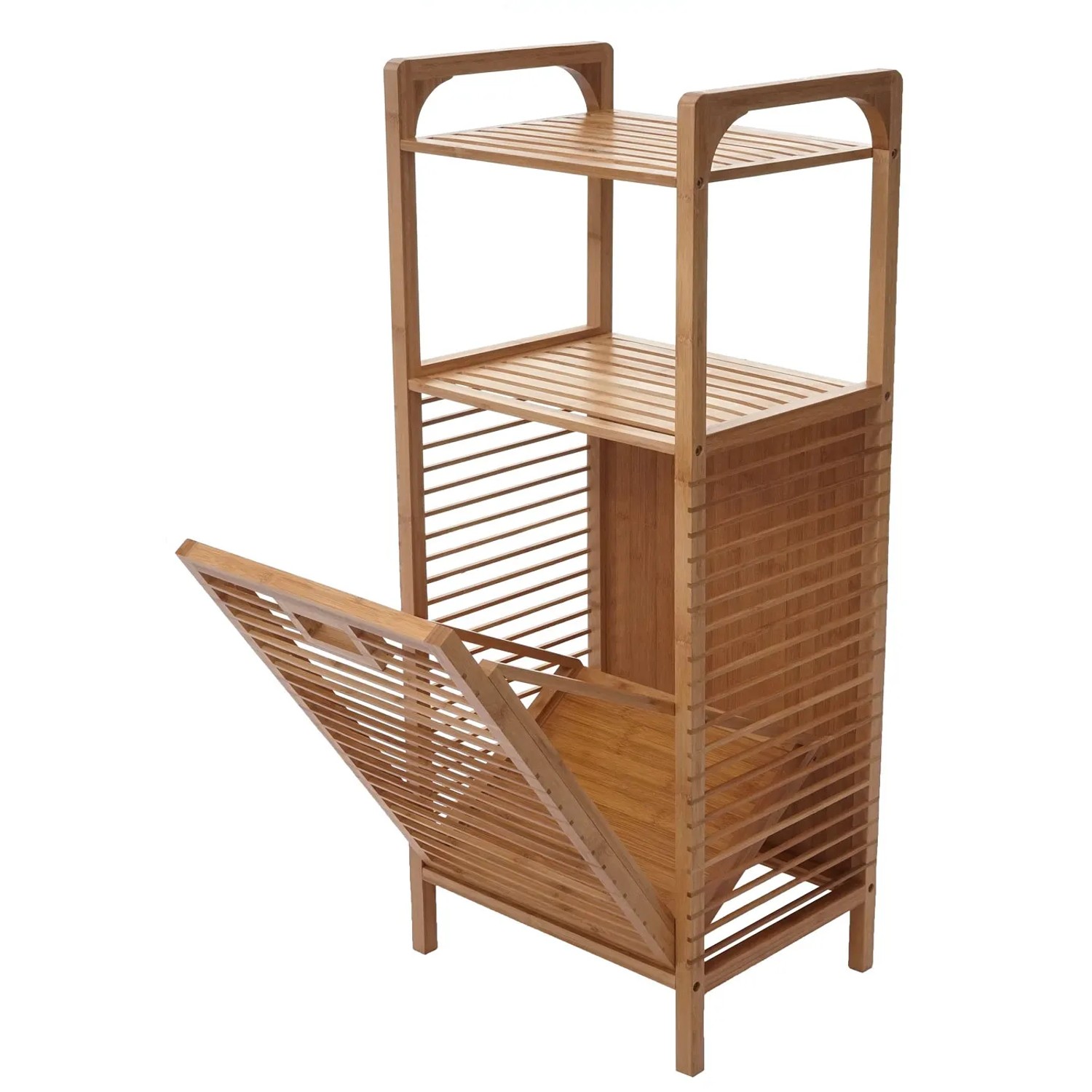 MCW Badezimmer Regal B94 Bambus mit Wschekorb 28l kaufen bei OBI