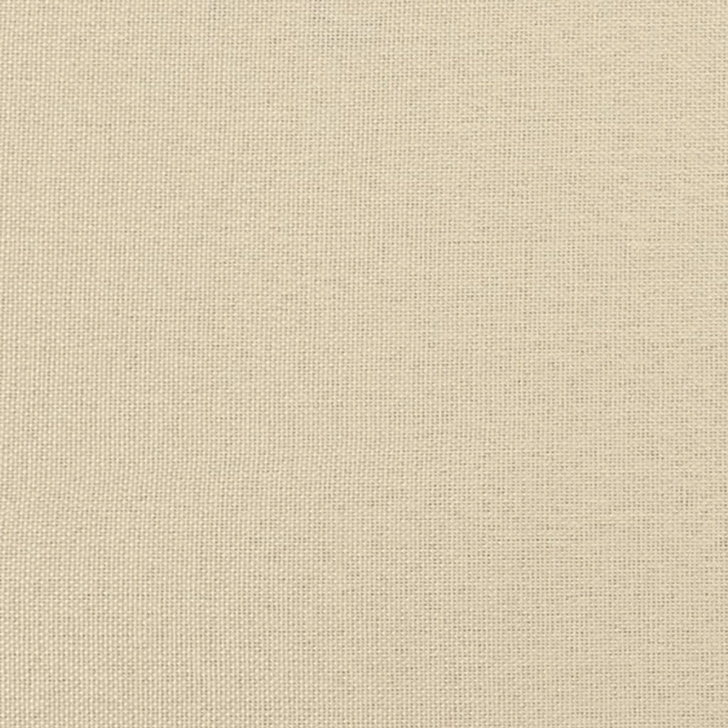 Detailaufnahme des creme-farbenen Stoffbezugs vom vidaXL Tagesbett mit Matratze.