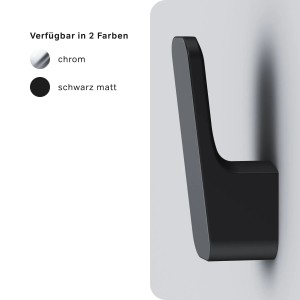 AM.PM Handtuchhaken Func, Schwarz, zur Wandmontage im Badezimmer.