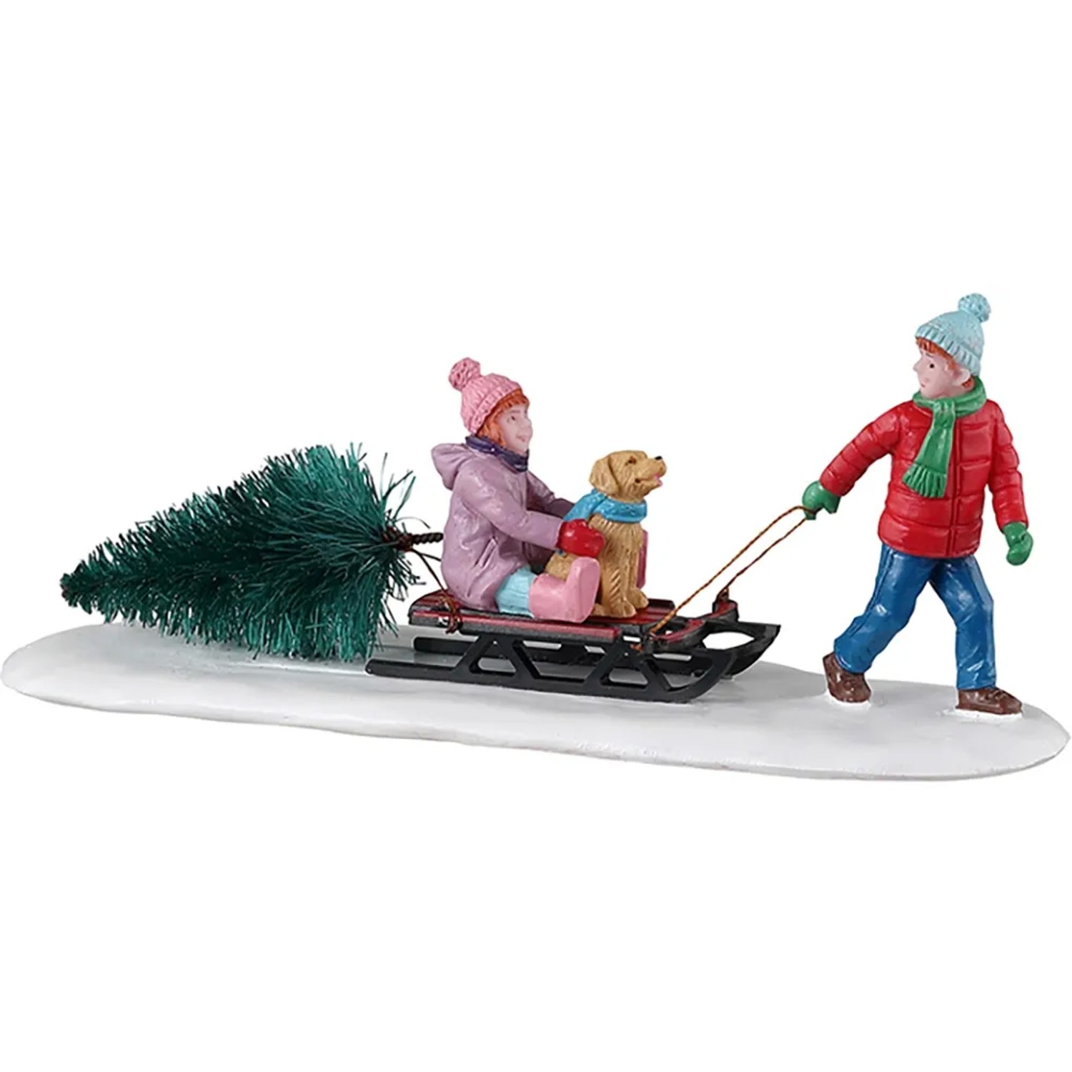 Lemax Weihnachtsfigur Bringing Home Our Tree 5,5 cm x 13,4 cm x 4,1 cm