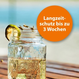 Ardap Wespenfalle im Glas mit Wespen und Limette, Langzeitschutz bis 3 Wochen.