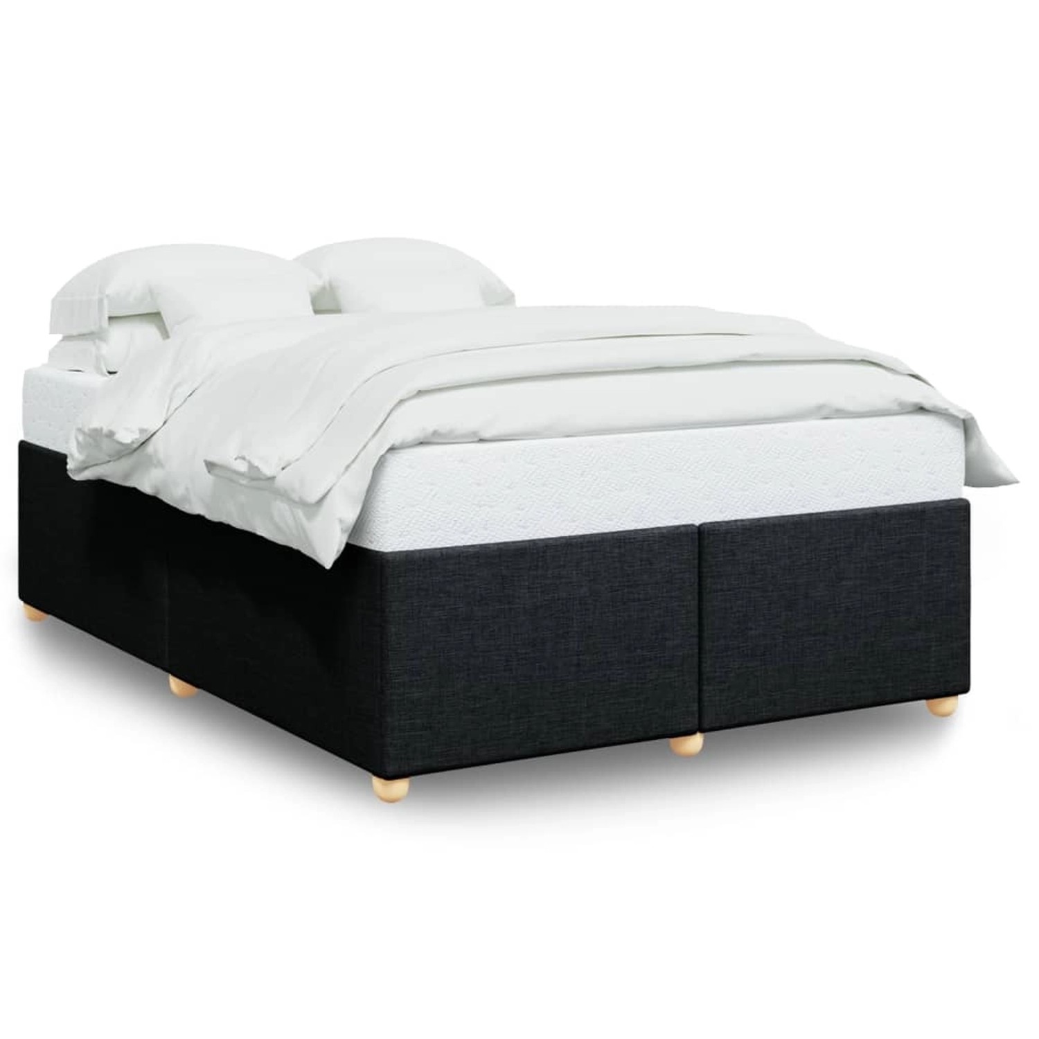 vidaXL Bettgestell ohne Matratze Schwarz 140x190 cm Stoff 3284731 günstig online kaufen