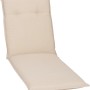 Beige Saumauflage Takume für Gartenliegen, bequemes Polster mit Knöpfen.