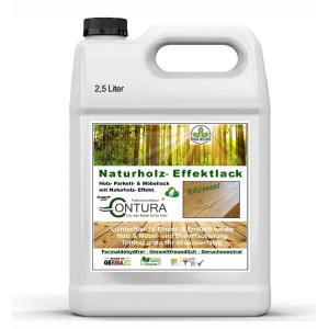 Contura Parkettlack Möbellack Holzlack Naturholzeffekt Lack Matt Naturholz Effektlack 2,5 Liter