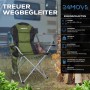 Faltbarer, grüner Campingstuhl von 24MOVE mit Tragetasche, gepolstert bis 150kg.