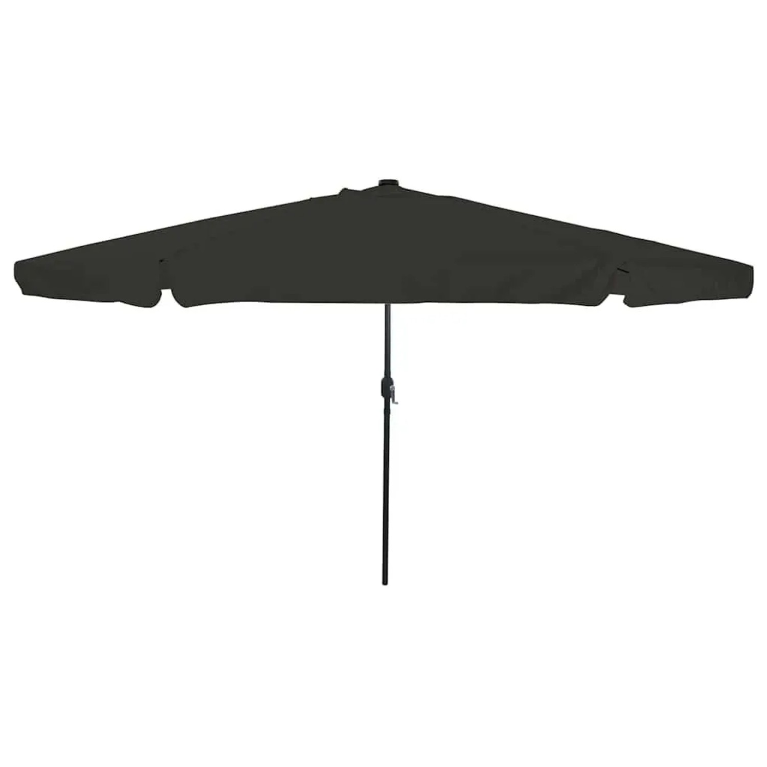 vidaXL Gartenparasol Schwarz 395 x 395 x 245 cm Polyester und Stahl 4200365 günstig online kaufen
