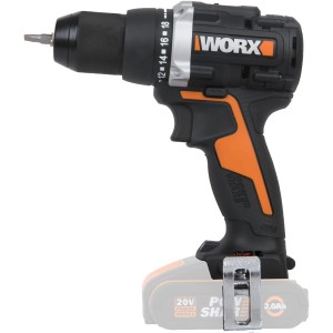 Worx Akku-Bohrschrauber WX102.9 PowerShare 20 V Solo, Akku-Schrauber in Schwarz/Orange.