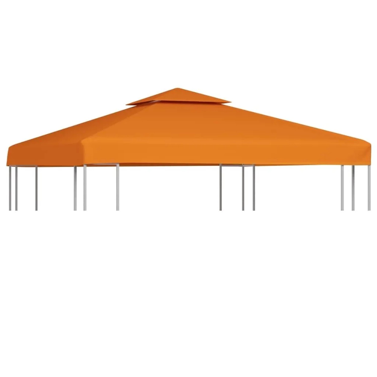 vidaXL Pavillon-Ersatzdach 310 g/m² Orange 3x3 m 40877