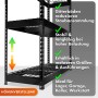 Floordirekt Schwerlastregal Yukon Rivet 5 Böden Schwarz 180 x 90 x 45 cm_3