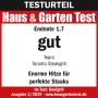 Testurteil 'gut' (1,7) für den tepro Toronto Gas-Steakgrill. Enorme Hitze für perfekte Steaks.
